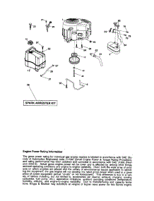 Engine parts for Craftsman Front-Engine Lawn Tractor 917287220 from AppliancePartsPros.com