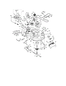Mower Deck parts for Craftsman Front-Engine Lawn Tractor 917287220 from AppliancePartsPros.com