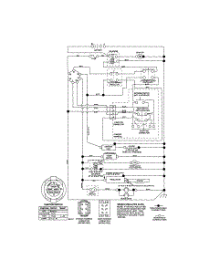 Schematic Diagram-Tractor parts for Craftsman Front-Engine Lawn Tractor 917287220 from AppliancePartsPros.com