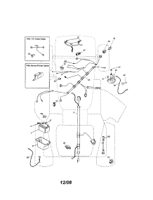 Electrical parts for Craftsman Front-Engine Lawn Tractor 917287241 from AppliancePartsPros.com