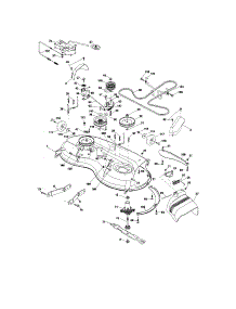 Mower Deck parts for Craftsman Front-Engine Lawn Tractor 917287241 from AppliancePartsPros.com