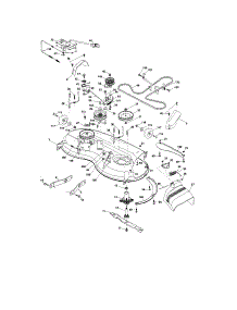 Mower Deck parts for Craftsman Front-Engine Lawn Tractor 917287242 from AppliancePartsPros.com