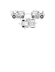 Decals parts for Craftsman Front-Engine Lawn Tractor 917287250 from AppliancePartsPros.com