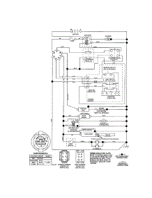 Schematic Diagram-Tractor parts for Craftsman Front-Engine Lawn Tractor 917287250 from AppliancePartsPros.com