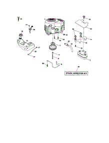 Engine parts for Craftsman Front-Engine Lawn Tractor 917287251 from AppliancePartsPros.com