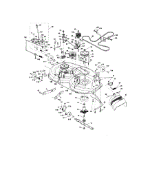 Mower Deck parts for Craftsman Front-Engine Lawn Tractor 917287251 from AppliancePartsPros.com