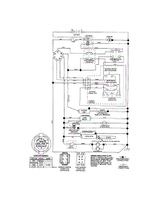 Schematic Diagram-Tractor parts for Craftsman Front-Engine Lawn Tractor 917287251 from AppliancePartsPros.com