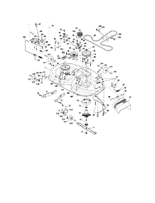 Mower Deck parts for Craftsman Front-Engine Lawn Tractor 917287260 from AppliancePartsPros.com