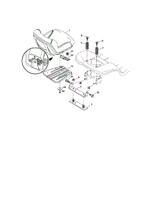 Seat Assembly parts for Craftsman Front-Engine Lawn Tractor 917287281 from AppliancePartsPros.com