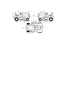 Decals parts for Craftsman Front-Engine Lawn Tractor 917287281 from AppliancePartsPros.com