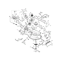 Mower Deck parts for Craftsman Front-Engine Lawn Tractor 917287281 from AppliancePartsPros.com