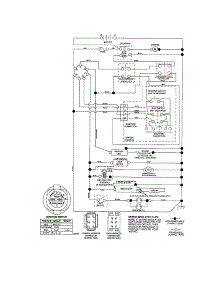 Schematic Diagram - Tractor parts for Craftsman Front-Engine Lawn Tractor 917287281 from AppliancePartsPros.com