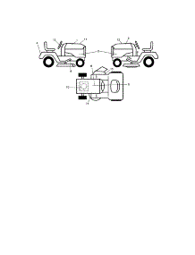 Decals parts for Craftsman Front-Engine Lawn Tractor 917287300 from AppliancePartsPros.com