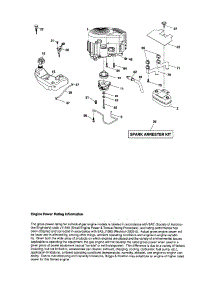 Engine parts for Craftsman Front-Engine Lawn Tractor 917287301 from AppliancePartsPros.com