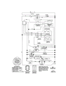 Schematic Diagram-Tractor parts for Craftsman Front-Engine Lawn Tractor 917287301 from AppliancePartsPros.com