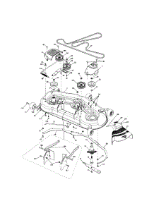 Mower Deck parts for Craftsman Front-Engine Lawn Tractor 917287320 from AppliancePartsPros.com