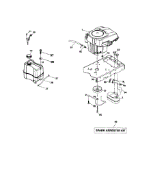 Engine parts for Craftsman Front-Engine Lawn Tractor 917287340 from AppliancePartsPros.com