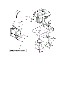 Engine parts for Craftsman Front-Engine Lawn Tractor 917287341 from AppliancePartsPros.com