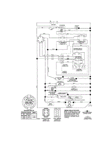 Schematic-Tractor parts for Craftsman Front-Engine Lawn Tractor 917287341 from AppliancePartsPros.com