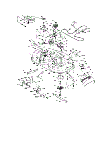 Mower Deck parts for Craftsman Front-Engine Lawn Tractor 917287380 from AppliancePartsPros.com
