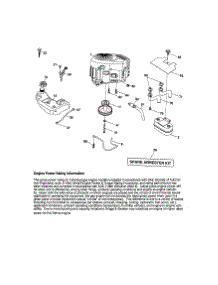 Engine parts for Craftsman Front-Engine Lawn Tractor 917287381 from AppliancePartsPros.com