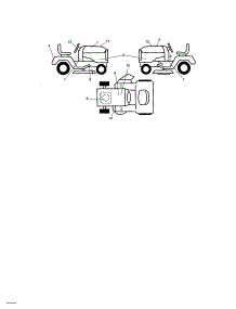 Decals parts for Craftsman Front-Engine Lawn Tractor 917287382 from AppliancePartsPros.com