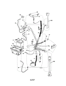 Electrical parts for Craftsman Front-Engine Lawn Tractor 917287420 from AppliancePartsPros.com
