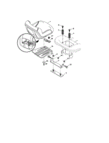 Seat parts for Craftsman Front-Engine Lawn Tractor 917287420 from AppliancePartsPros.com