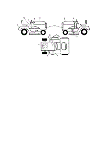 Decals parts for Craftsman Front-Engine Lawn Tractor 917287420 from AppliancePartsPros.com