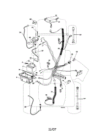 Electrical parts for Craftsman Front-Engine Lawn Tractor 917287440 from AppliancePartsPros.com