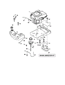 Engine parts for Craftsman Front-Engine Lawn Tractor 917287450 from AppliancePartsPros.com
