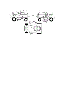 Decals parts for Craftsman Front-Engine Lawn Tractor 917287450 from AppliancePartsPros.com
