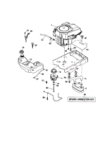Engine parts for Craftsman Front-Engine Lawn Tractor 917287451 from AppliancePartsPros.com