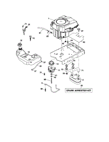 Engine parts for Craftsman Front-Engine Lawn Tractor 917287460 from AppliancePartsPros.com