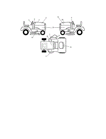Decals parts for Craftsman Front-Engine Lawn Tractor 917287460 from AppliancePartsPros.com