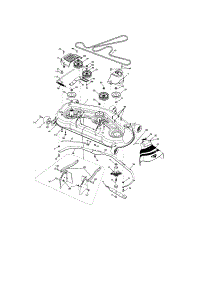 Mower Deck parts for Craftsman Front-Engine Lawn Tractor 917287460 from AppliancePartsPros.com