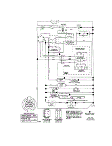 Schematic Diagram-Tractor parts for Craftsman Front-Engine Lawn Tractor 917287460 from AppliancePartsPros.com