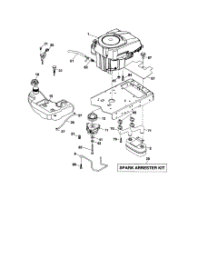 Engine parts for Craftsman Front-Engine Lawn Tractor 917287461 from AppliancePartsPros.com