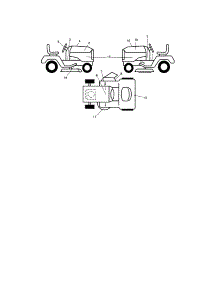 Decals parts for Craftsman Front-Engine Lawn Tractor 917287461 from AppliancePartsPros.com