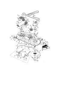 Mower Deck parts for Craftsman Front-Engine Lawn Tractor 917287461 from AppliancePartsPros.com