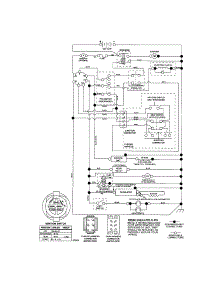 Schematic Diagram - Tractor parts for Craftsman Front-Engine Lawn Tractor 917287461 from AppliancePartsPros.com