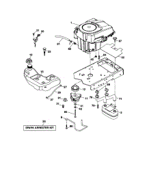 Engine parts for Craftsman Front-Engine Lawn Tractor 917287462 from AppliancePartsPros.com