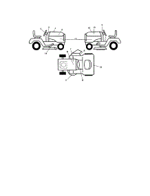 Decals parts for Craftsman Front-Engine Lawn Tractor 917287462 from AppliancePartsPros.com