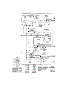 Schematic Diagram-Tractor parts for Craftsman Front-Engine Lawn Tractor 917287462 from AppliancePartsPros.com