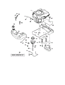 Engine parts for Craftsman Front-Engine Lawn Tractor 917287463 from AppliancePartsPros.com