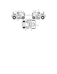 Decals parts for Craftsman Front-Engine Lawn Tractor 917287463 from AppliancePartsPros.com