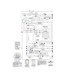 Schematic Diagram-Tractor parts for Craftsman Front-Engine Lawn Tractor 917287463 from AppliancePartsPros.com