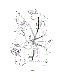 Electrical parts for Craftsman Front-Engine Lawn Tractor 917287480 from AppliancePartsPros.com