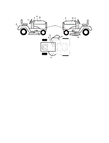 Decals parts for Craftsman Front-Engine Lawn Tractor 917287490 from AppliancePartsPros.com