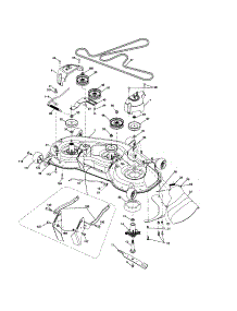 Mower Deck parts for Husqvarna Front-Engine Lawn Tractor 917287560 from AppliancePartsPros.com